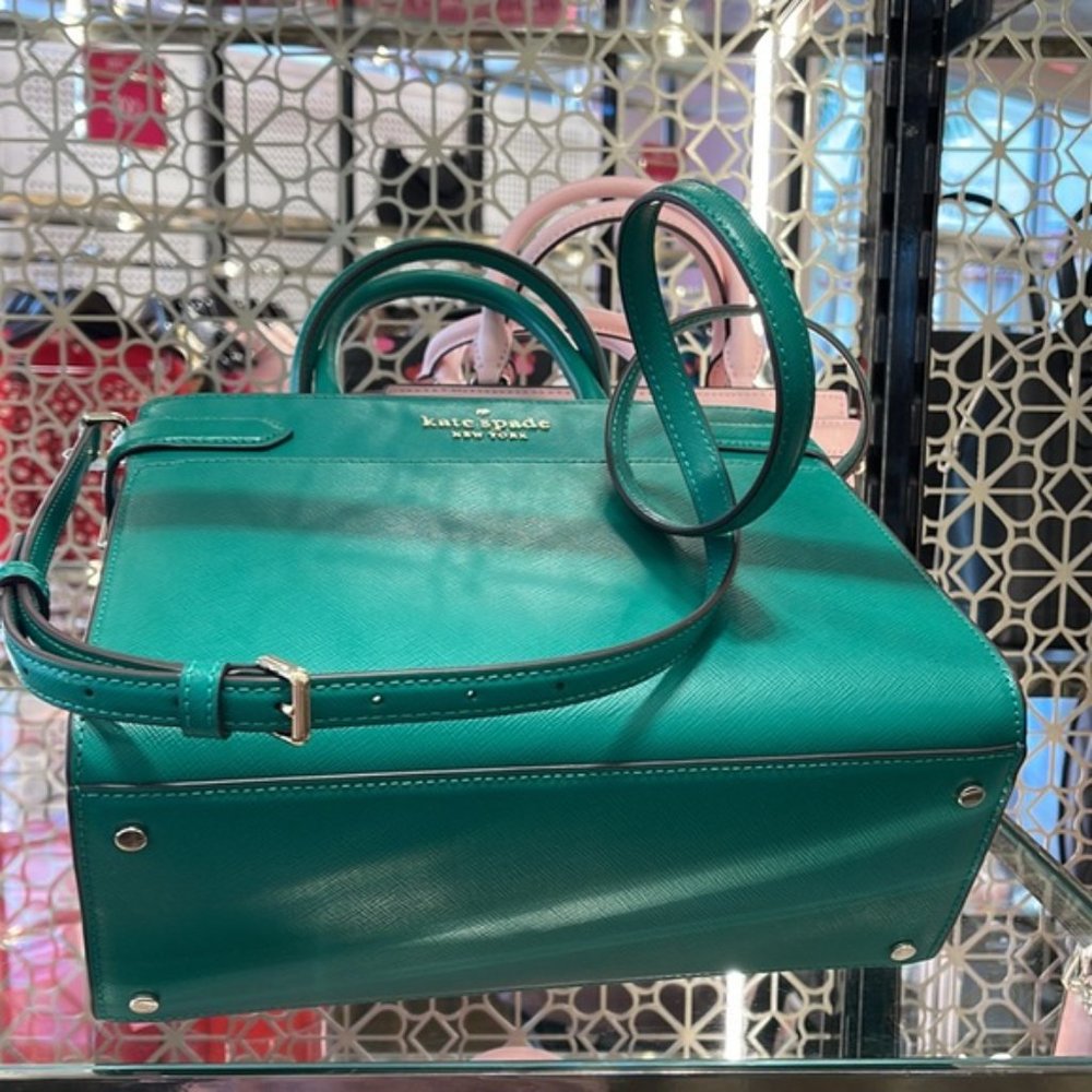 Kate Spade Staci Medium Satchel Green Bean - Picture 4 of 16